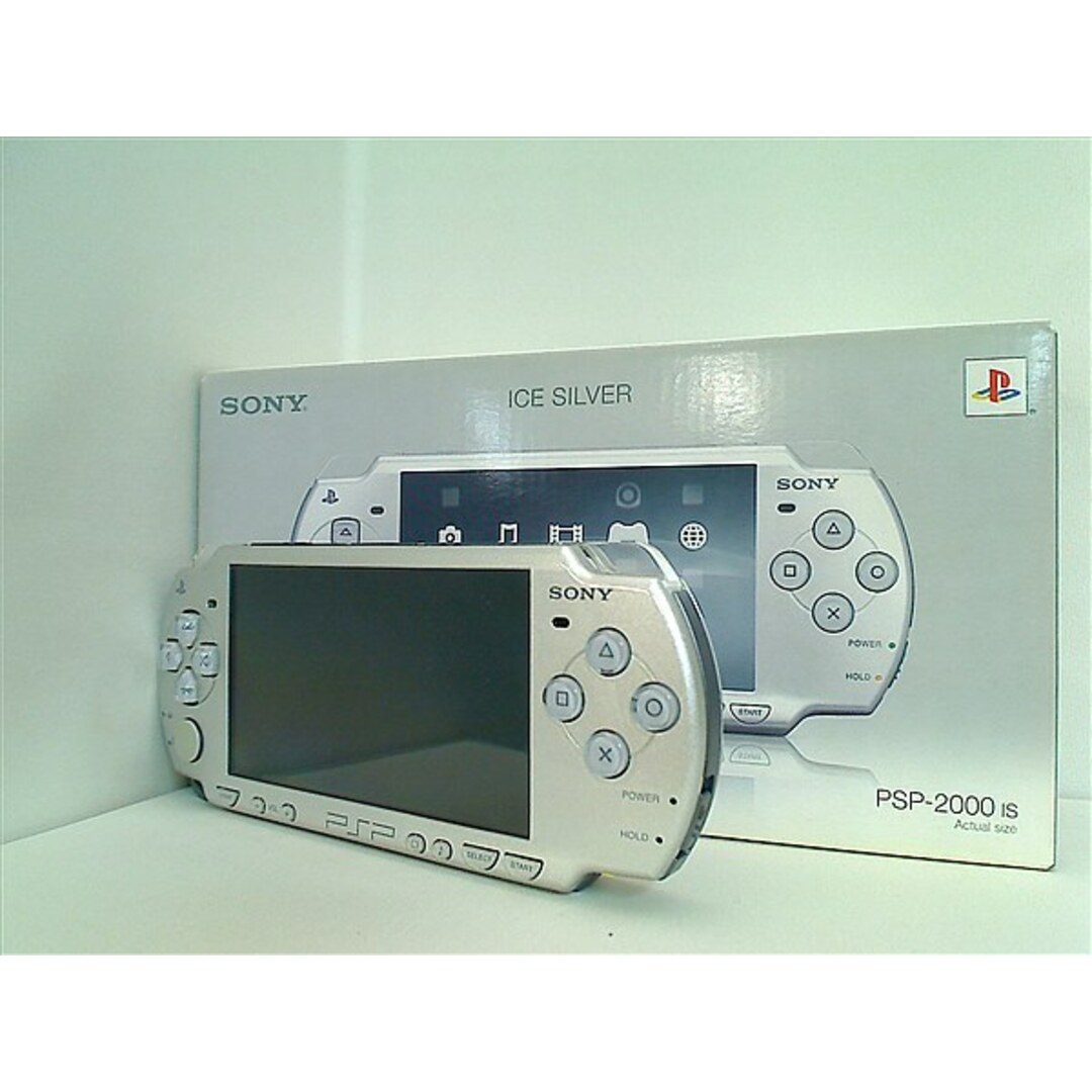 ジャンク品 PSP SONY PSP-2000IS アイスシルバー エンタメ/ホビーのゲームソフト/ゲーム機本体(その他)の商品写真