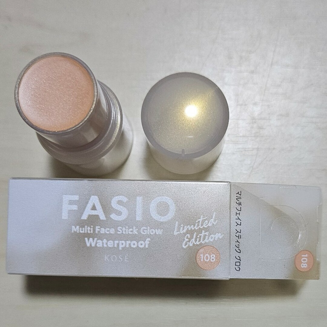 Fasio(ファシオ)のファシオ マルチフェイス スティック グロウ 108 数量限定 新品 コスメ/美容のベースメイク/化粧品(チーク)の商品写真