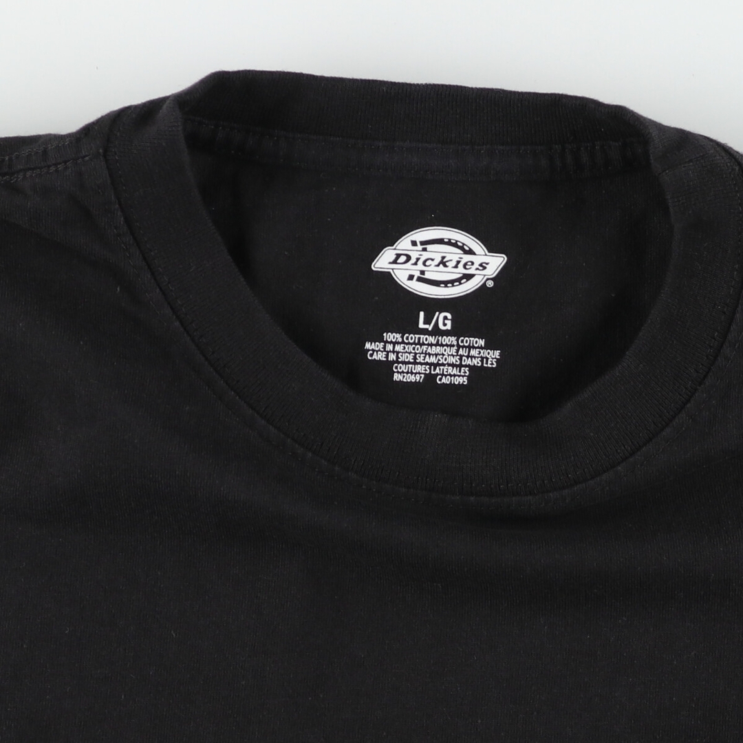 Dickies(ディッキーズ)の古着 ディッキーズ Dickies 半袖 ワンポイントロゴポケットTシャツ メンズL /eaa438786 メンズのトップス(Tシャツ/カットソー(半袖/袖なし))の商品写真