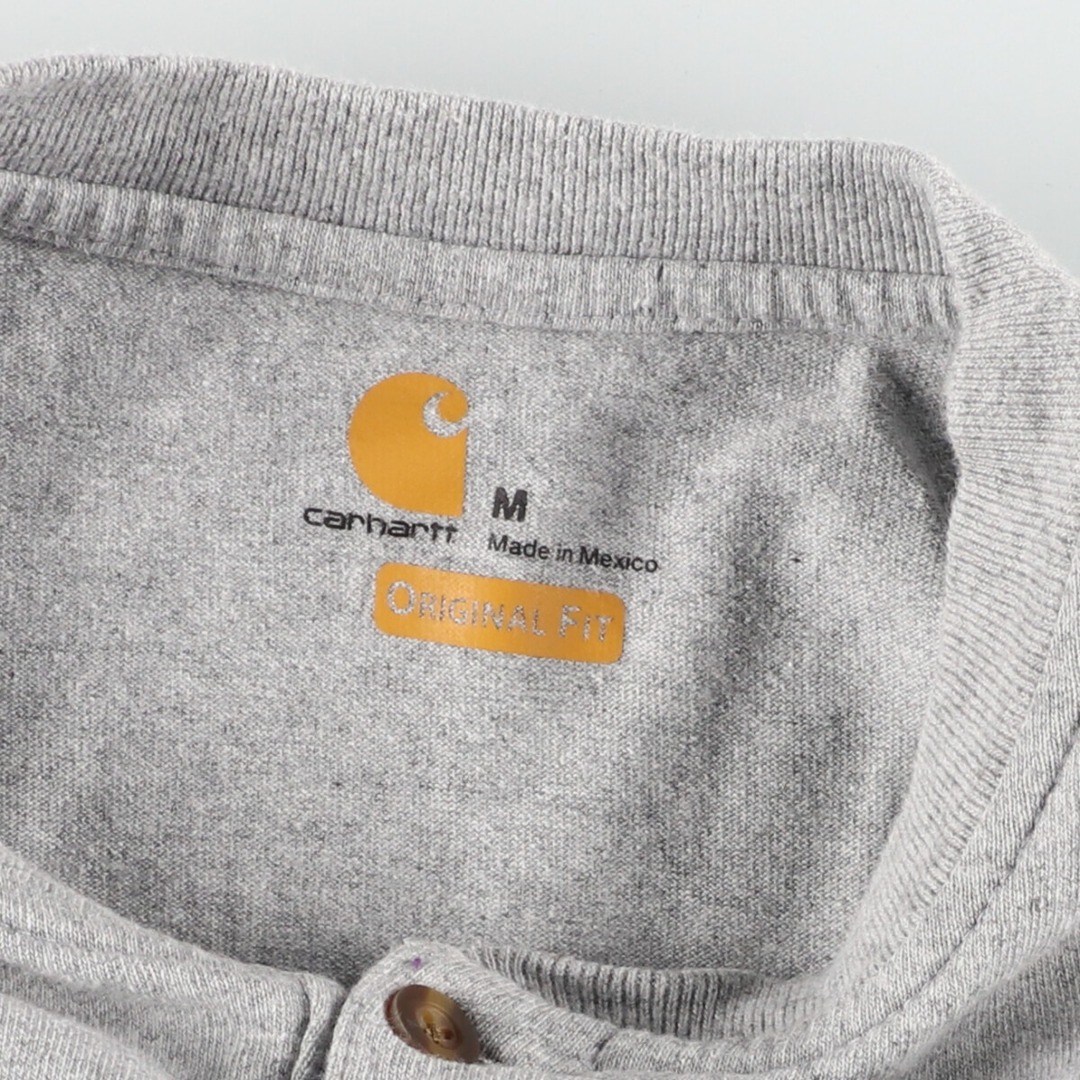 carhartt(カーハート)の古着 カーハート Carhartt RAS ヘンリーネック 半袖 ワンポイントロゴポケットTシャツ メンズM /eaa438789 メンズのトップス(Tシャツ/カットソー(半袖/袖なし))の商品写真