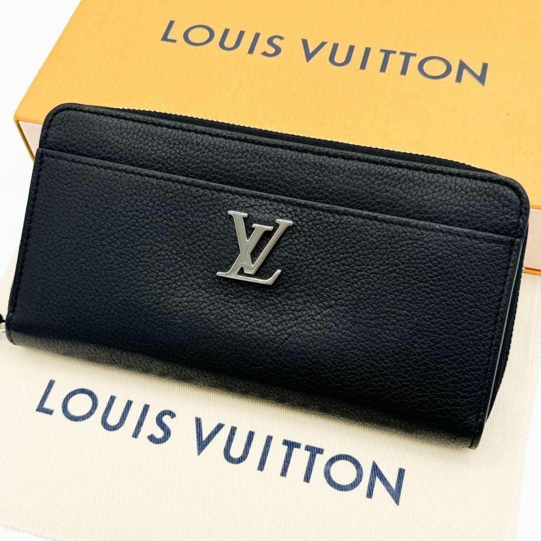 LOUIS VUITTON(ルイヴィトン)のヴィトン ジッピー ロックミー ジッピーウォレット ラウンド 長財布 黒 レディースのファッション小物(財布)の商品写真