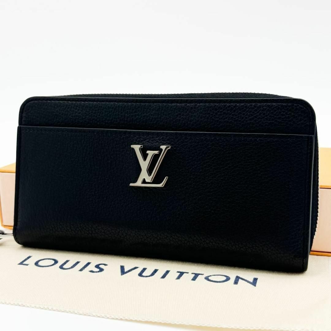 LOUIS VUITTON(ルイヴィトン)のヴィトン ジッピー ロックミー ジッピーウォレット ラウンド 長財布 黒 レディースのファッション小物(財布)の商品写真