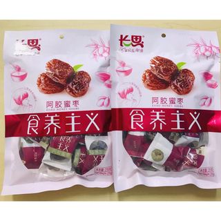 长思阿胶蜜枣 種無し 砂糖漬けなつめ 蜜棗 ナツメ  小分けタイプ235g 2袋(菓子/デザート)