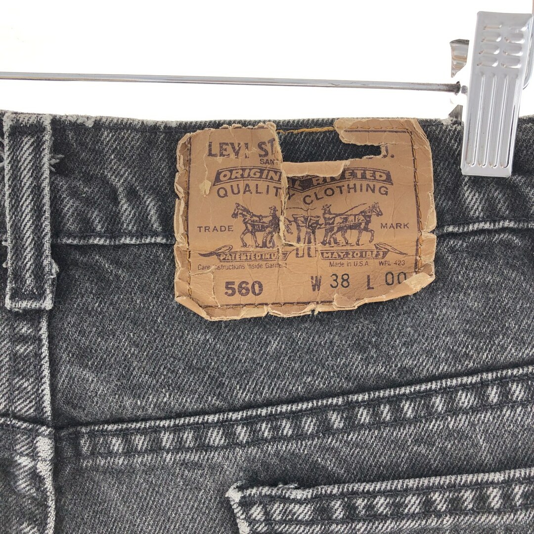 Levi's(リーバイス)の古着 90年代 リーバイス Levi's 560 デニムショーツ ハーフパンツ USA製 メンズw37 ヴィンテージ /eaa382646 メンズのパンツ(ショートパンツ)の商品写真