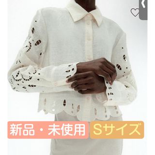 H&H - H&M 新品 Sサイズ イギリス刺繍シャツ