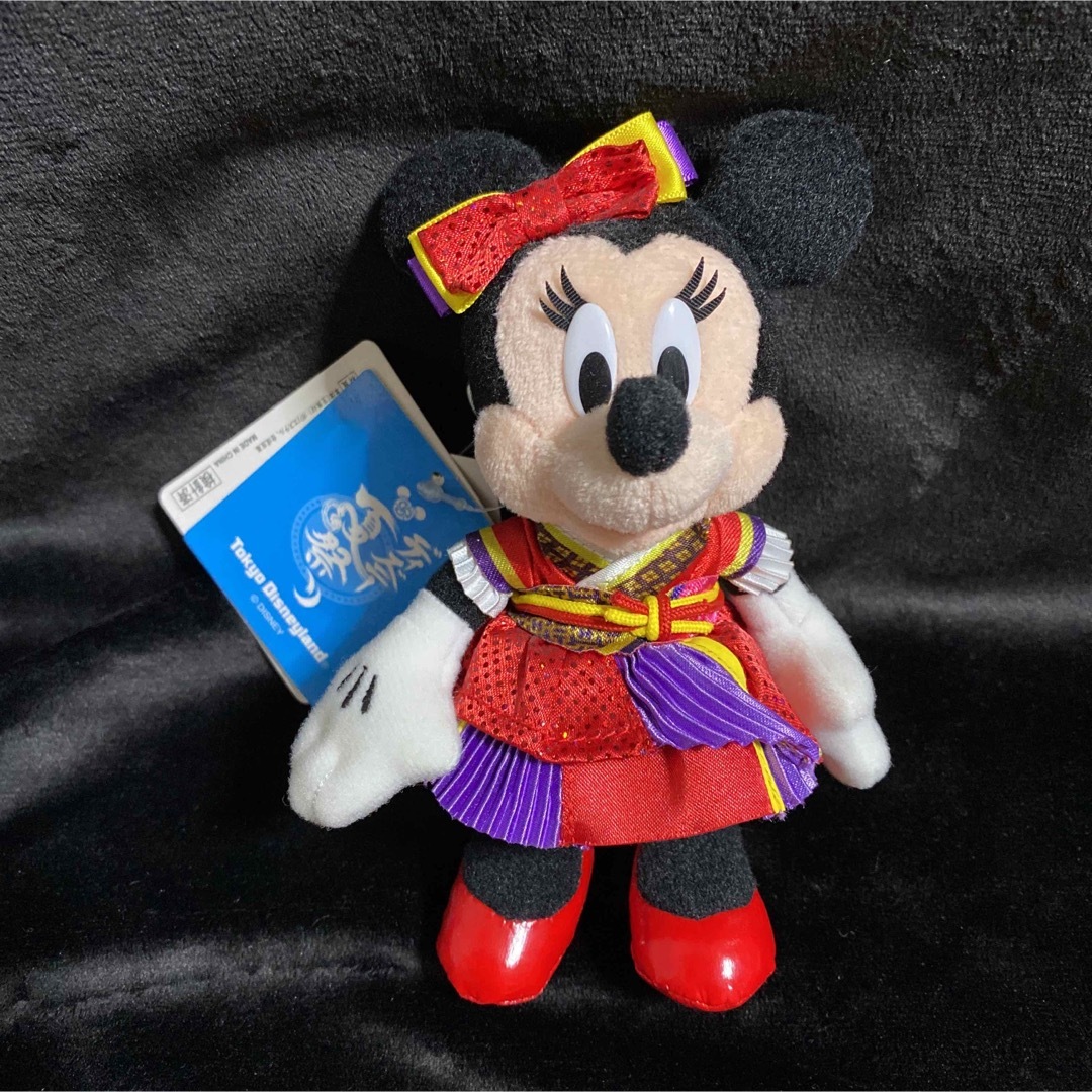 Disney(ディズニー)の新品 夏祭り 2014 ミニー ぬいば ぬいぐるみバッチ ディズニーランド  エンタメ/ホビーのおもちゃ/ぬいぐるみ(ぬいぐるみ)の商品写真