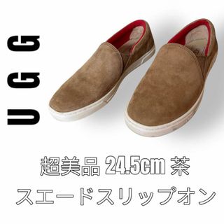 アグ(UGG)のUGG アグ　スリッポン　スリップオン　スエード　24.5cm 茶色　ブラウン(その他)