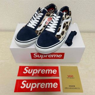 Supreme - Supreme Vans Leopard Old Skool Navy 28cm