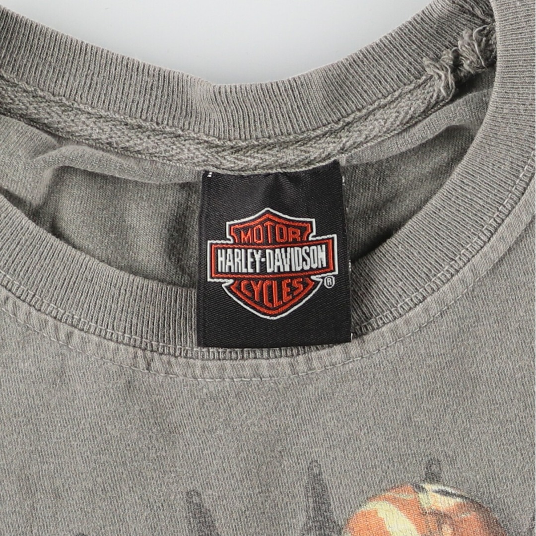 Harley Davidson(ハーレーダビッドソン)の古着 ハーレーダビッドソン Harley-Davidson  ピンナップガール モーターサイクル バイクTシャツ メンズL/eaa413850 メンズのトップス(Tシャツ/カットソー(半袖/袖なし))の商品写真