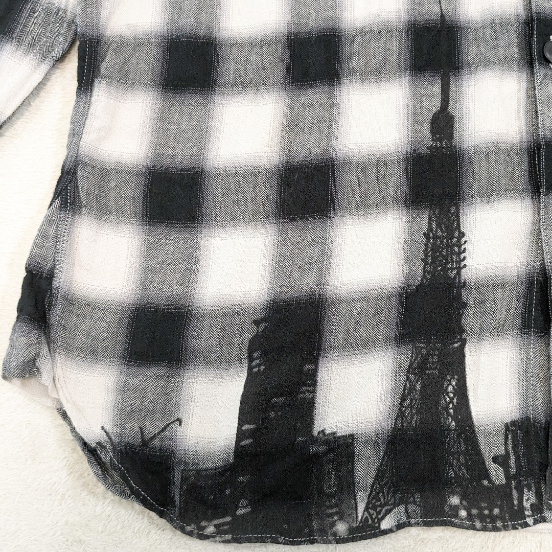 TSUMORI CHISATO(ツモリチサト)の★ ツモリチサト メンズ ★ チェック柄 街並み柄 長袖 シャツ メンズのトップス(シャツ)の商品写真