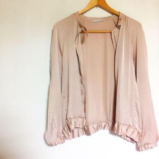 ザラ(ZARA)のzara ピンクブルゾン (ブルゾン)