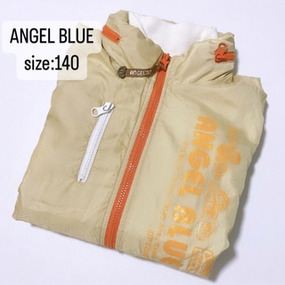 エンジェルブルー(angelblue)のANGEL BLUE   ナイロンジャケット　ベスト　ロゴ　2way   140(ジャケット/上着)