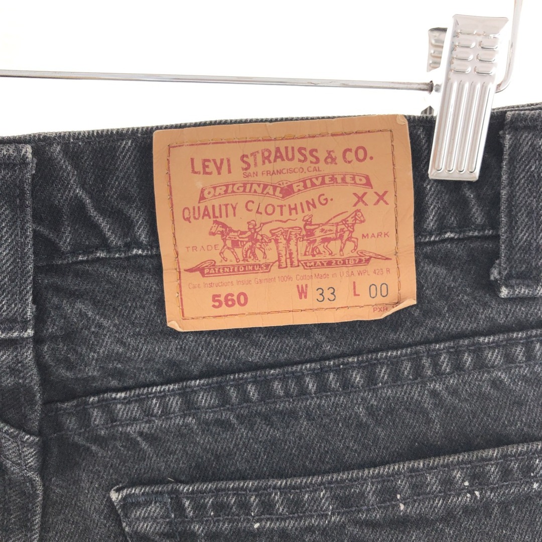 Levi's(リーバイス)の古着 90年代 リーバイス Levi's 560 ブラックデニムショーツ ショートパンツ USA製 メンズw34 ヴィンテージ /eaa382578 メンズのパンツ(ショートパンツ)の商品写真
