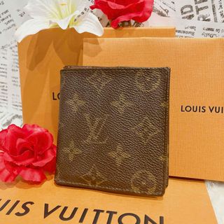 ルイヴィトン(LOUIS VUITTON)のLOUIS VUITTON ポルト ビエ カルトクレディ モノグラム ブラウン(折り財布)