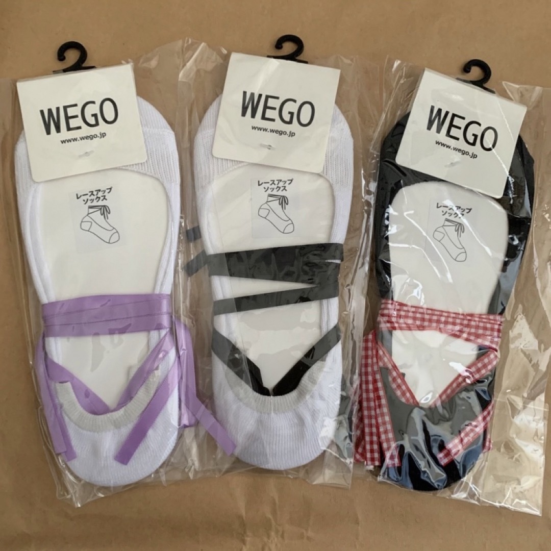 WEGO(ウィゴー)のWEGO レディースソックス カバーソックス 3足 レディースのレッグウェア(ソックス)の商品写真