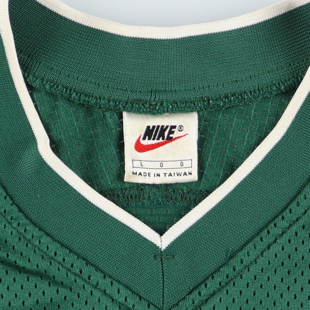 NIKE(ナイキ)の古着 90年代 ナイキ NIKE DRI-FIT Vネック メッシュ ゲームシャツ メンズL ヴィンテージ /eaa413982 メンズのトップス(Tシャツ/カットソー(半袖/袖なし))の商品写真
