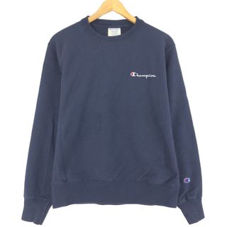 チャンピオン(Champion)の古着 チャンピオン Champion リバースウィーブ 復刻 単色タグ ワンポイントロゴスウェットシャツ トレーナー メンズM /eaa369067(スウェット)