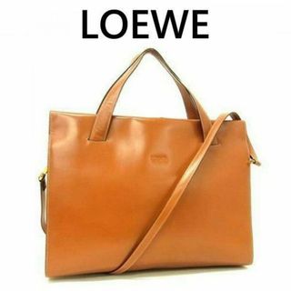 ロエベ(LOEWE)のLOEWE ロエベ レザー 2WAY トートバッグ ショルダーブラウン系4052(トートバッグ)