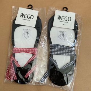 ウィゴー(WEGO)のWEGO レディースソックス カバーソックス 2足 黒(ソックス)