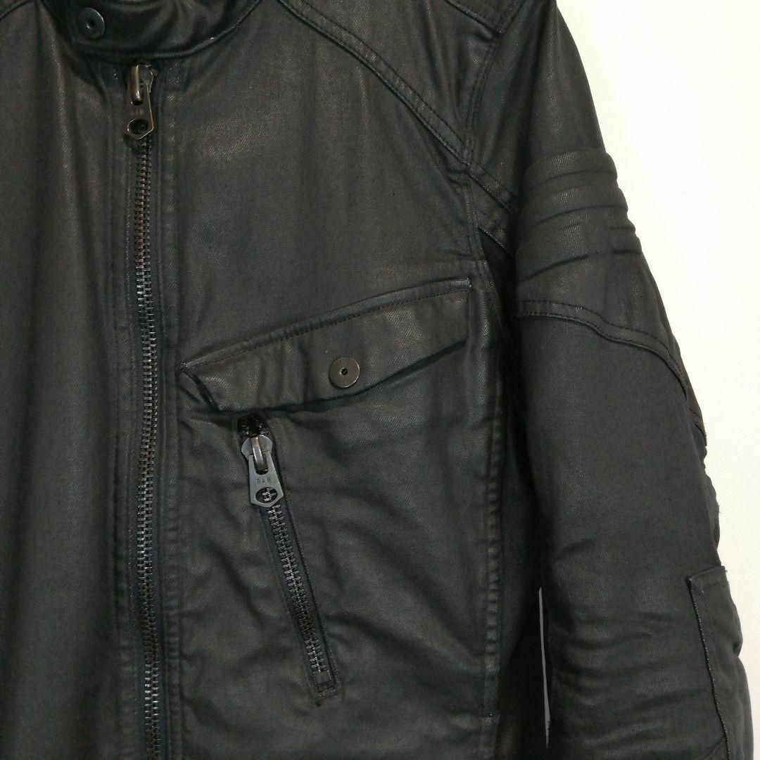 G-STAR RAW(ジースター)のジースター REVEND MOTO SLIM 3D JACKET ジャケット 黒 メンズのジャケット/アウター(ライダースジャケット)の商品写真
