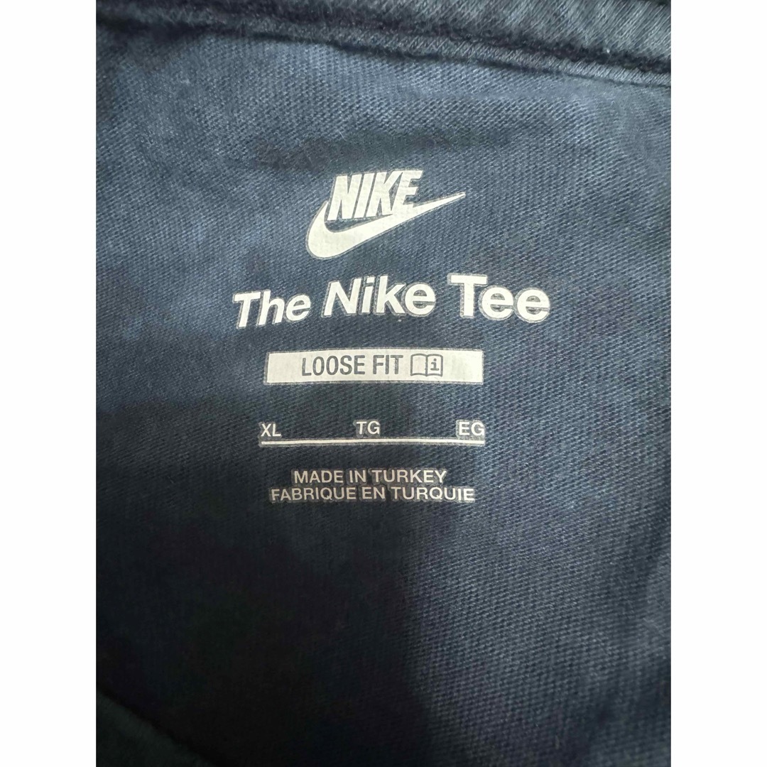 NIKE(ナイキ)のNIKE ナイキ　タイダイ柄　Tシャツ　トップス　サイズXL 青　ブルー　ロゴ レディースのトップス(Tシャツ(半袖/袖なし))の商品写真