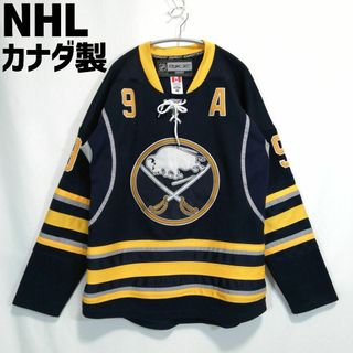 NHL カナダ製 ゲームシャツ ホッケーシャツ リーボック 長袖 カットソー(Tシャツ/カットソー(七分/長袖))