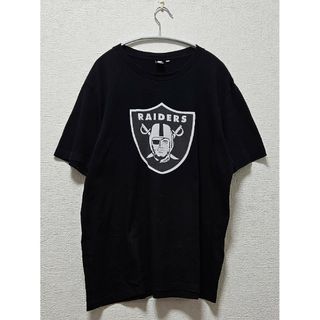 ジーユー(GU)のGU RAIDERS Tシャツ 黒 XL NFL 完売品 送料無料(Tシャツ/カットソー(半袖/袖なし))