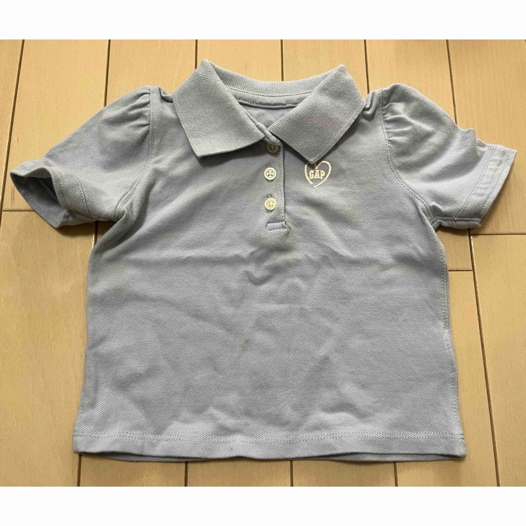 babyGAP(ベビーギャップ)のbaby gap 半袖　ポロシャツ キッズ/ベビー/マタニティのキッズ服女の子用(90cm~)(Tシャツ/カットソー)の商品写真