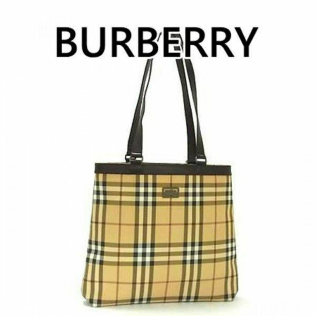 BURBERRY(バーバリー)のBURBERRY バーバリー トートバッグ  ベージュ系×ブラウン系 4058 レディースのバッグ(トートバッグ)の商品写真