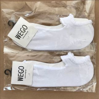 ウィゴー(WEGO)のWEGO カバーソックス 2足 白(ソックス)