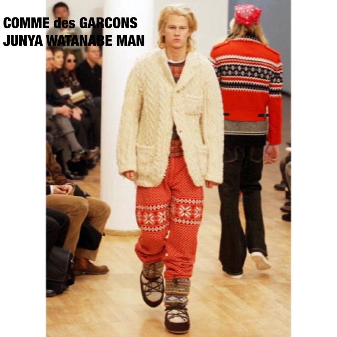 JUNYA WATANABE COMME des GARCONS(ジュンヤワタナベコムデギャルソン)のGARCONS  JUNYA WATANABE  03AW ニットジャケット メンズのジャケット/アウター(その他)の商品写真