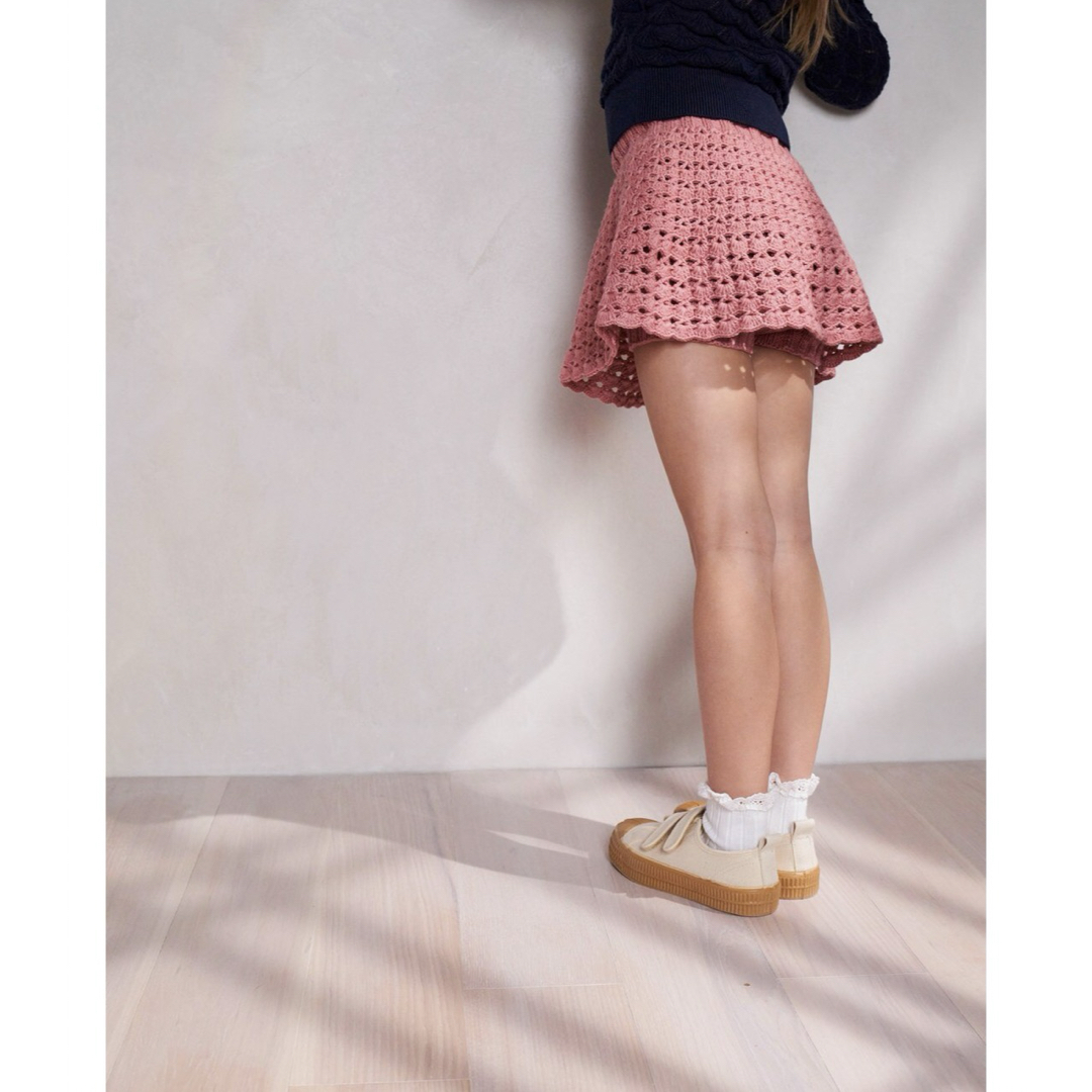 Misha & Puff(ミーシャアンドパフ)のmisha & puff Crochet Skating Skirt 4-5y キッズ/ベビー/マタニティのキッズ服女の子用(90cm~)(スカート)の商品写真
