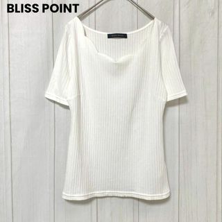 ブリスポイント(BLISS POINT)のst814 BLISS POINT/ブリスポイント/半袖カットソー/白/トップス(カットソー(半袖/袖なし))