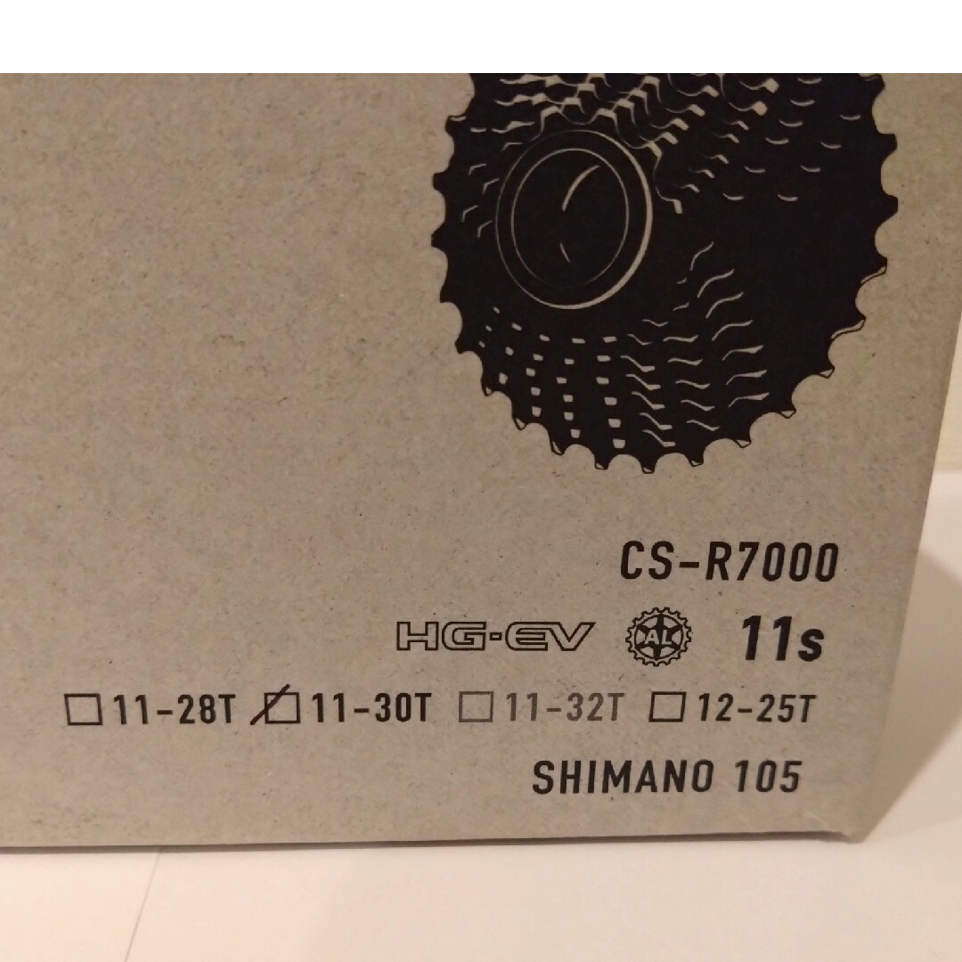 SHIMANO(シマノ)の新品 SHIMANO 105 CS-R7000 11-30T スプロケット スポーツ/アウトドアの自転車(パーツ)の商品写真