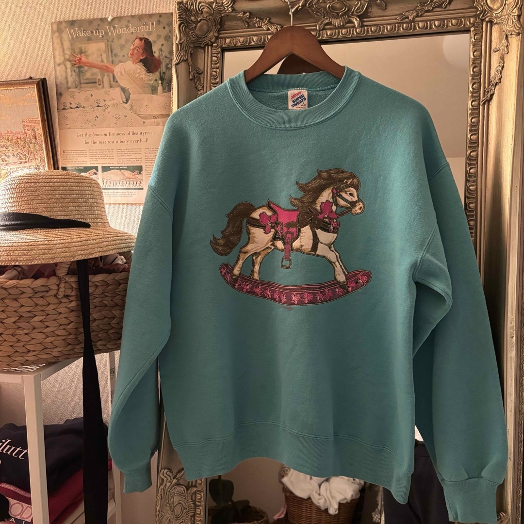 Vintage print sweat レディースのトップス(トレーナー/スウェット)の商品写真