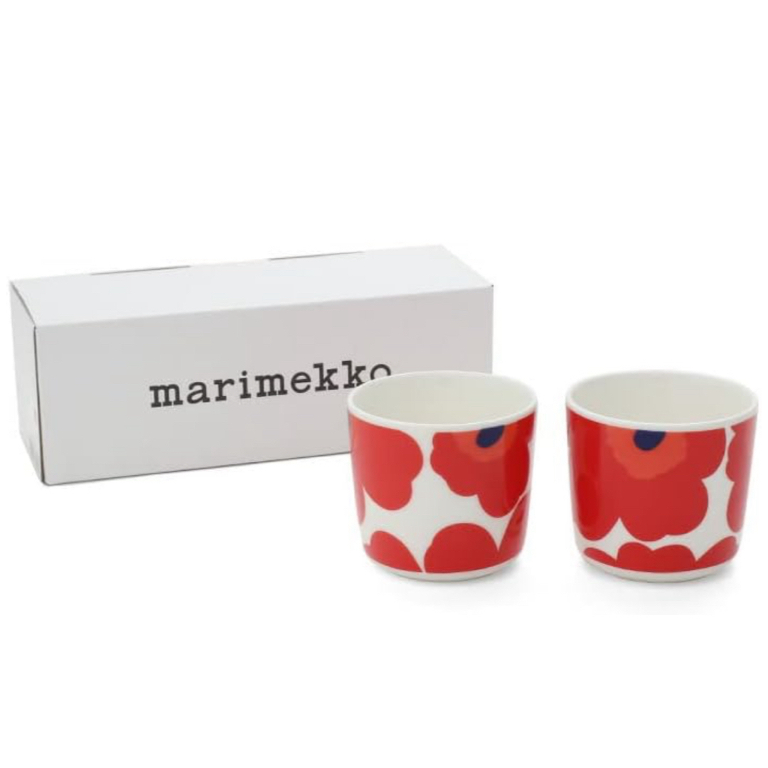 marimekko(マリメッコ)のウニッコ　マリメッコ　ラテマグ　マグカップ　ペア　新品未使用　ギフト インテリア/住まい/日用品のキッチン/食器(グラス/カップ)の商品写真