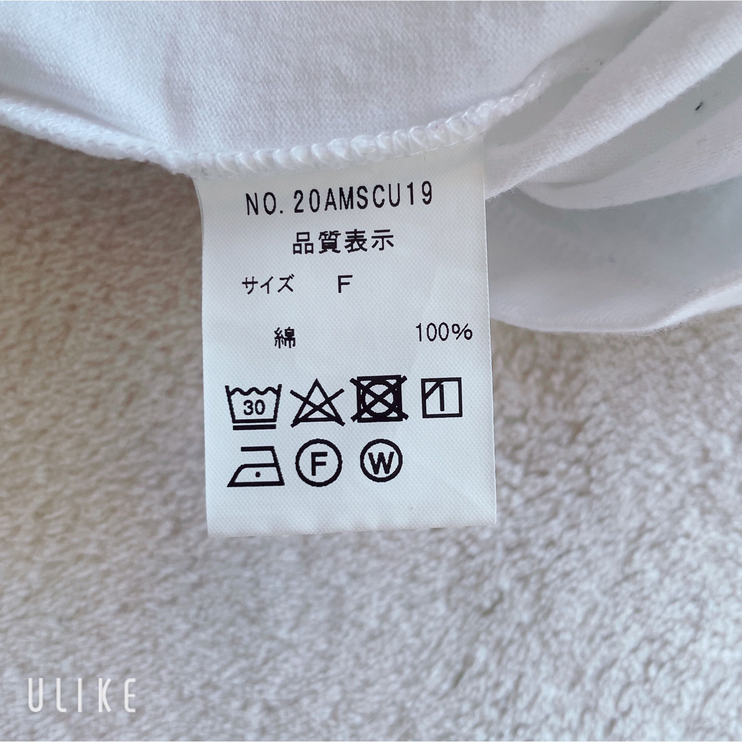 Shinzone(シンゾーン)の完売品　シンゾーン　プリント　ロゴ　tシャツ　カットソー　白　ホワイト レディースのトップス(Tシャツ(半袖/袖なし))の商品写真