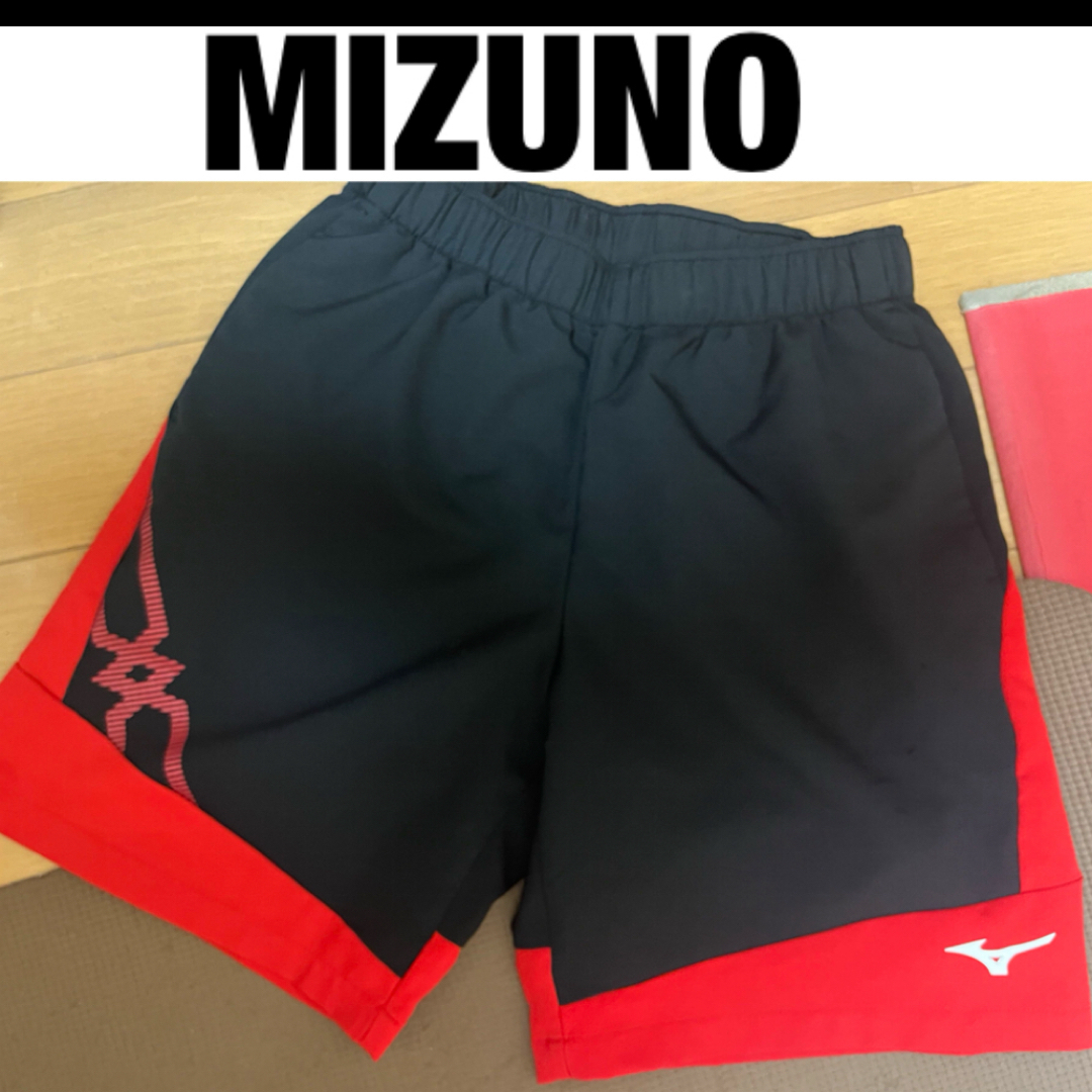 MIZUNO(ミズノ)のブラック レッド ミズノ テニス バドミントン ハーフパンツ スポーツ/アウトドアのテニス(ウェア)の商品写真