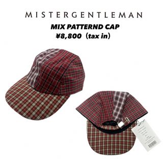 ミスタージェントルマン(MISTERGENTLEMAN)の【MISTERGENTLEMAN】MIX PATTERND CAP【新品】帽子(キャップ)