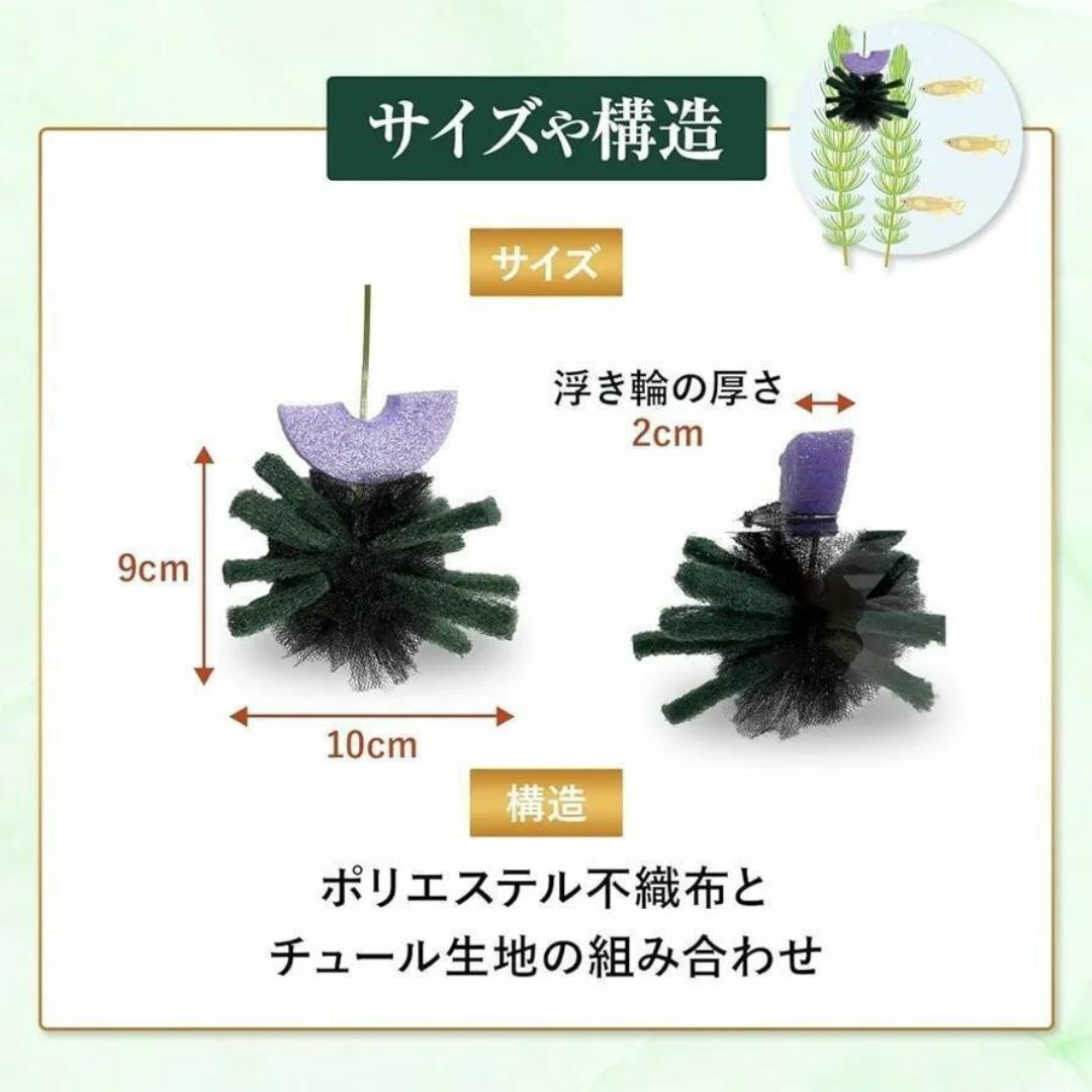 【貴凌めだか】 特別製 産卵床 10個入 メダカ 卵 黒玉ボール チュール生地 その他のペット用品(アクアリウム)の商品写真