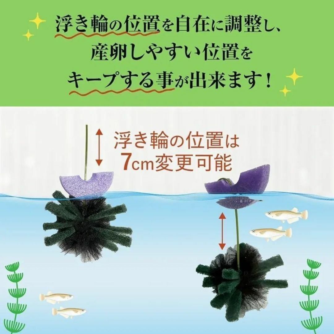 【貴凌めだか】 特別製 産卵床 10個入 メダカ 卵 黒玉ボール チュール生地 その他のペット用品(アクアリウム)の商品写真