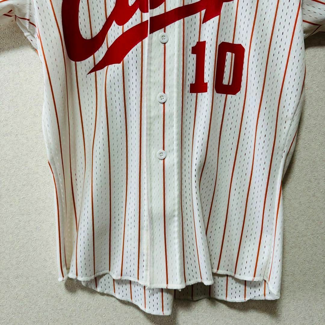 MIZUNO(ミズノ)の【希少】CARP カープ 金本知憲 ユニフォーム プリント ヴィンテージ 日本製 スポーツ/アウトドアの野球(応援グッズ)の商品写真