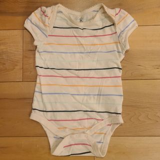 ベビーギャップ(babyGAP)のgap♡ボーダーロンパース80(ロンパース)