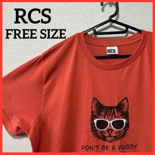 ロデオクラウンズ(RODEO CROWNS)の【希少】RCS ロデオクラウンズ 半袖Tシャツ プリントTシャツ 猫 トップス(Tシャツ(半袖/袖なし))