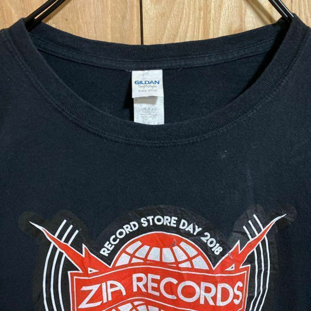 GILDAN(ギルタン)のギルダン zia records ロゴ ブラック Tシャツ USA古着 半袖 メンズのトップス(Tシャツ/カットソー(半袖/袖なし))の商品写真
