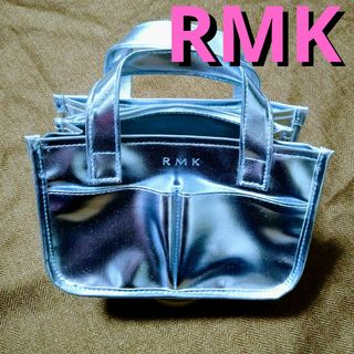 RMK シルバー BAG 多機能 ミニ バッグ 便利 ポーチ コスメ inバッグ