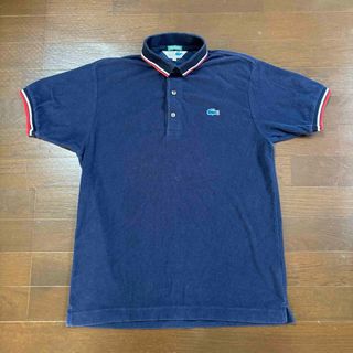 ラコステ(LACOSTE)のCHEMISE LACOSTE ラコステ❗️半袖　ポロシャツ　古着　日本製　M(ポロシャツ)