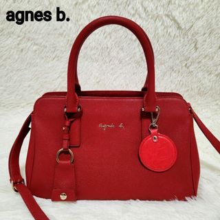 アニエスベー(agnes b.)の極美品 agnes b. ショルダーバッグ 2Way レザー ダブルジップ(ショルダーバッグ)