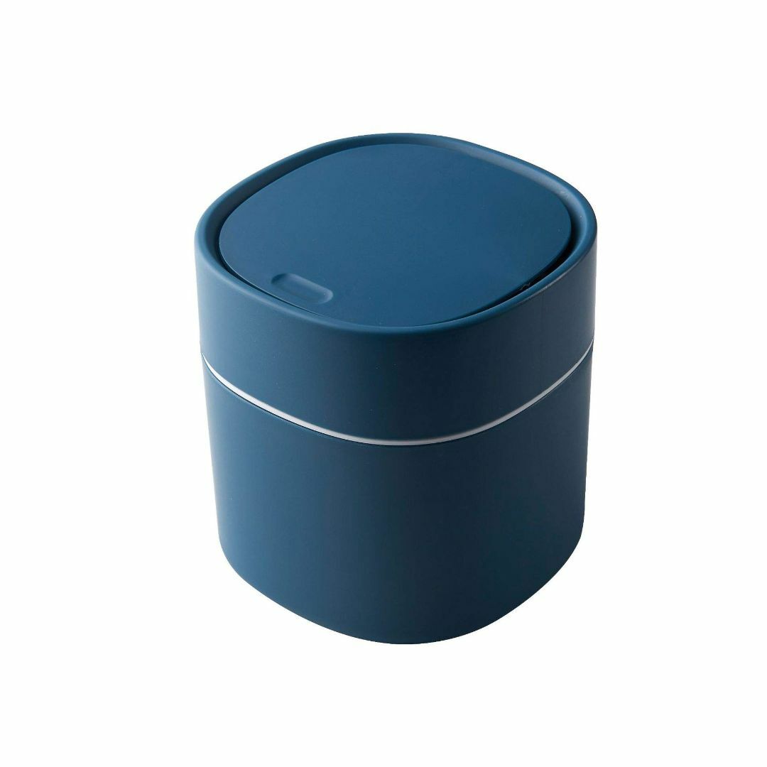 【色: ブルー】RYOHIN Lab.(良品ラボ) 卓上ゴミ箱 ふた付き スリム インテリア/住まい/日用品のインテリア小物(ごみ箱)の商品写真
