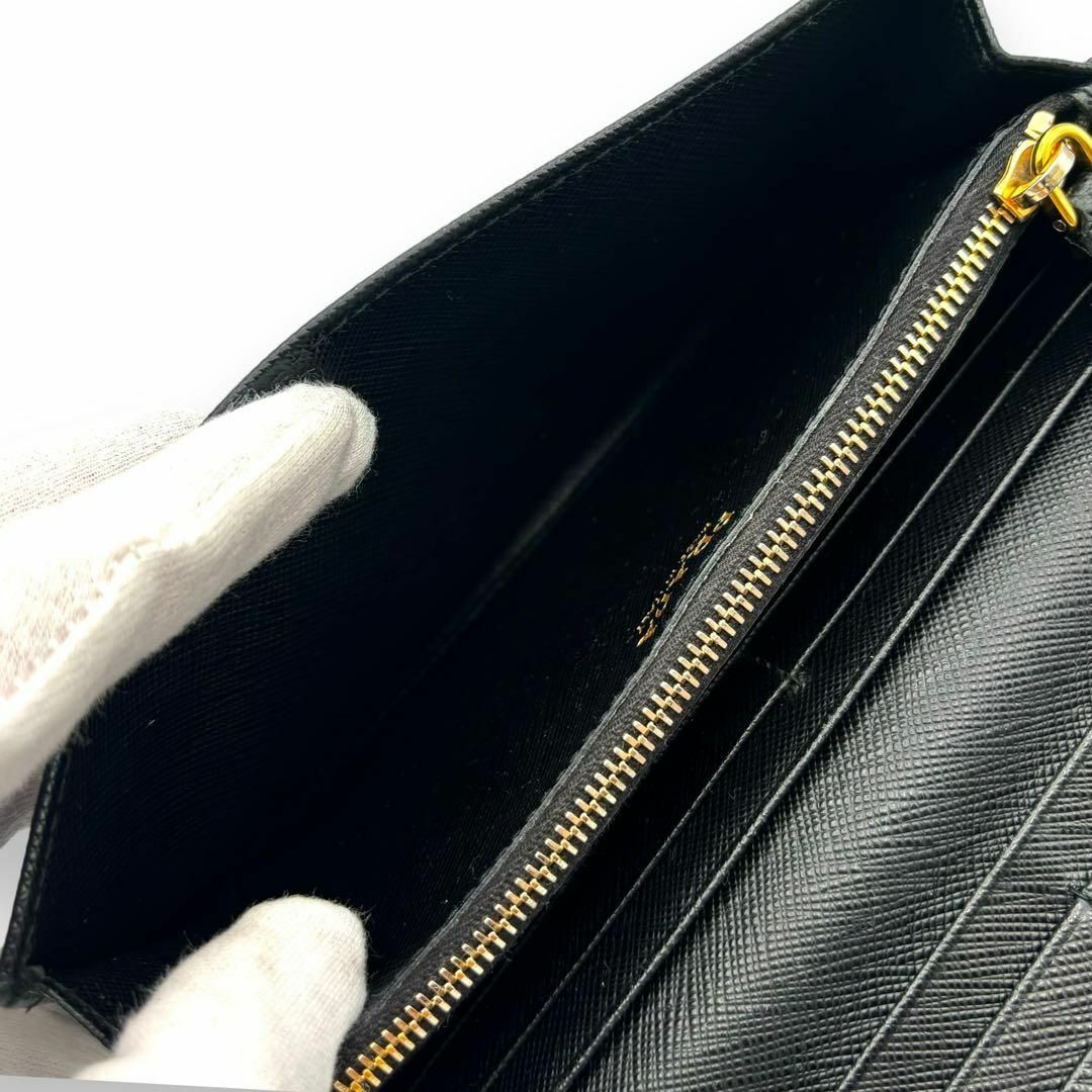 PRADA(プラダ)の極美品 PRADA サフィアーノ リボン  長財布 レディースのファッション小物(財布)の商品写真